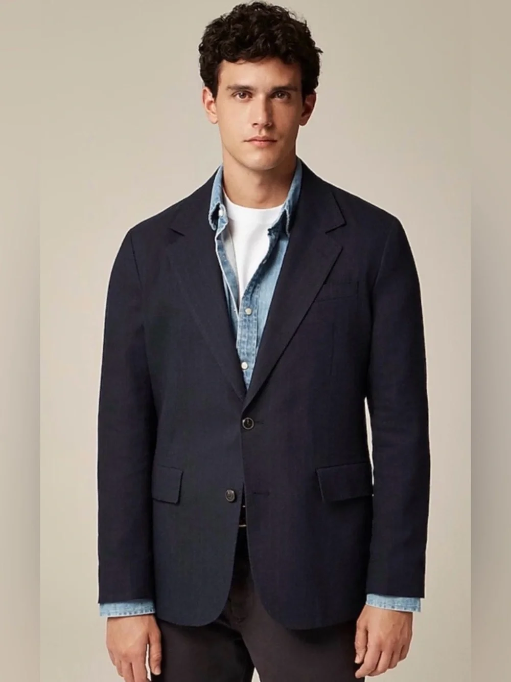 J.Crew Crosby Classic-fit blazer in Italian linen-cotton blend